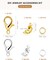 460 Pcs Jewelry Making Accessories 60 Pieces Lobster Claw Clasps(Gold, Platinum)